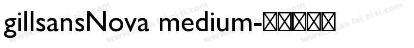 gillsansNova medium字体转换